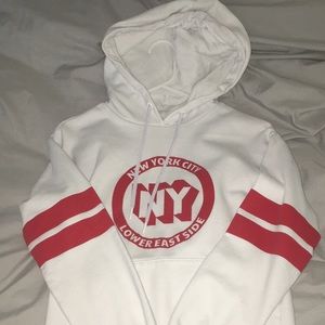 oversized white hoodie